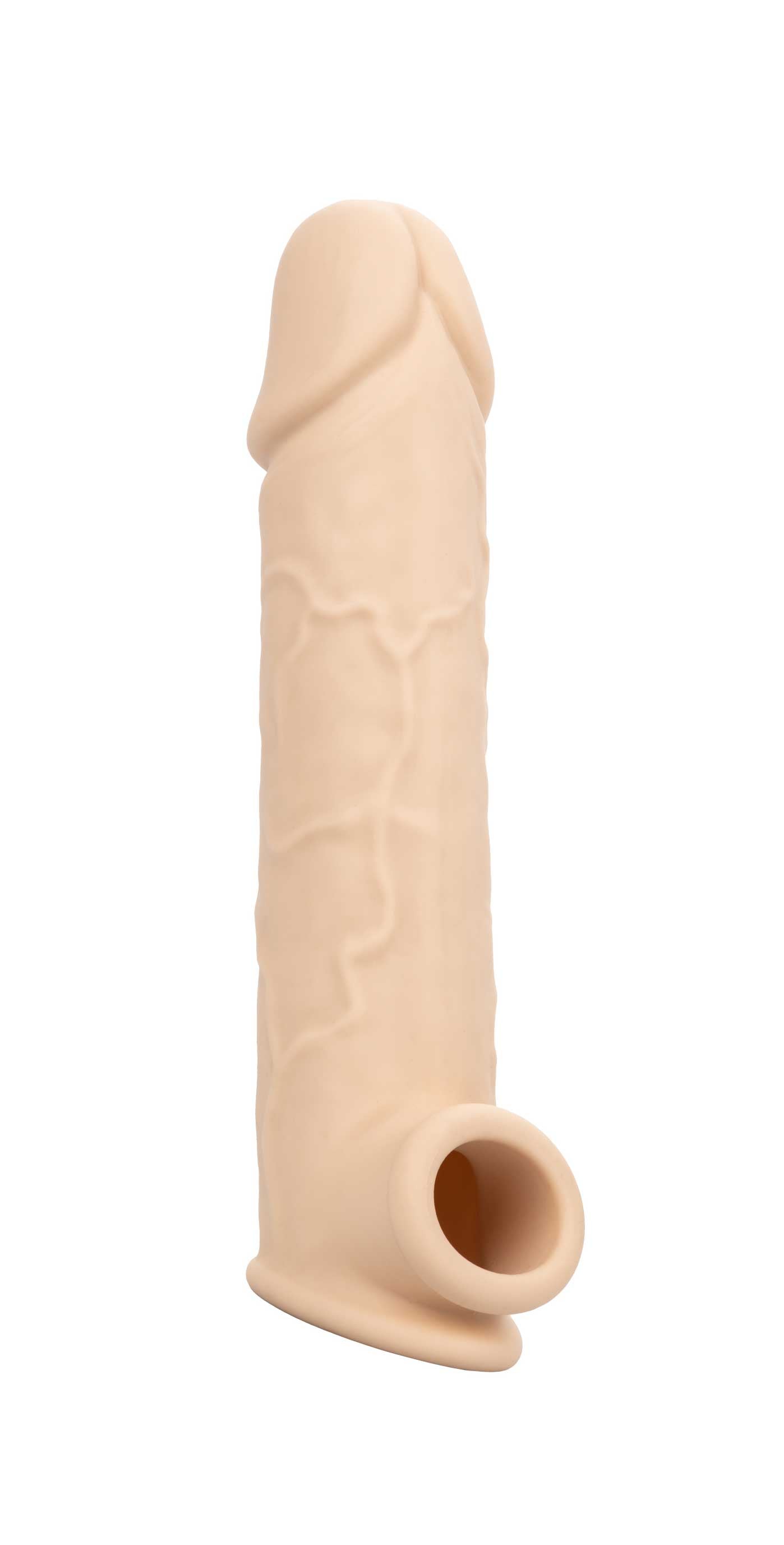 Performance Maxx Life-Like Extension 8 Inch Ivory showing a realistic, life-like hollow sleeve design.