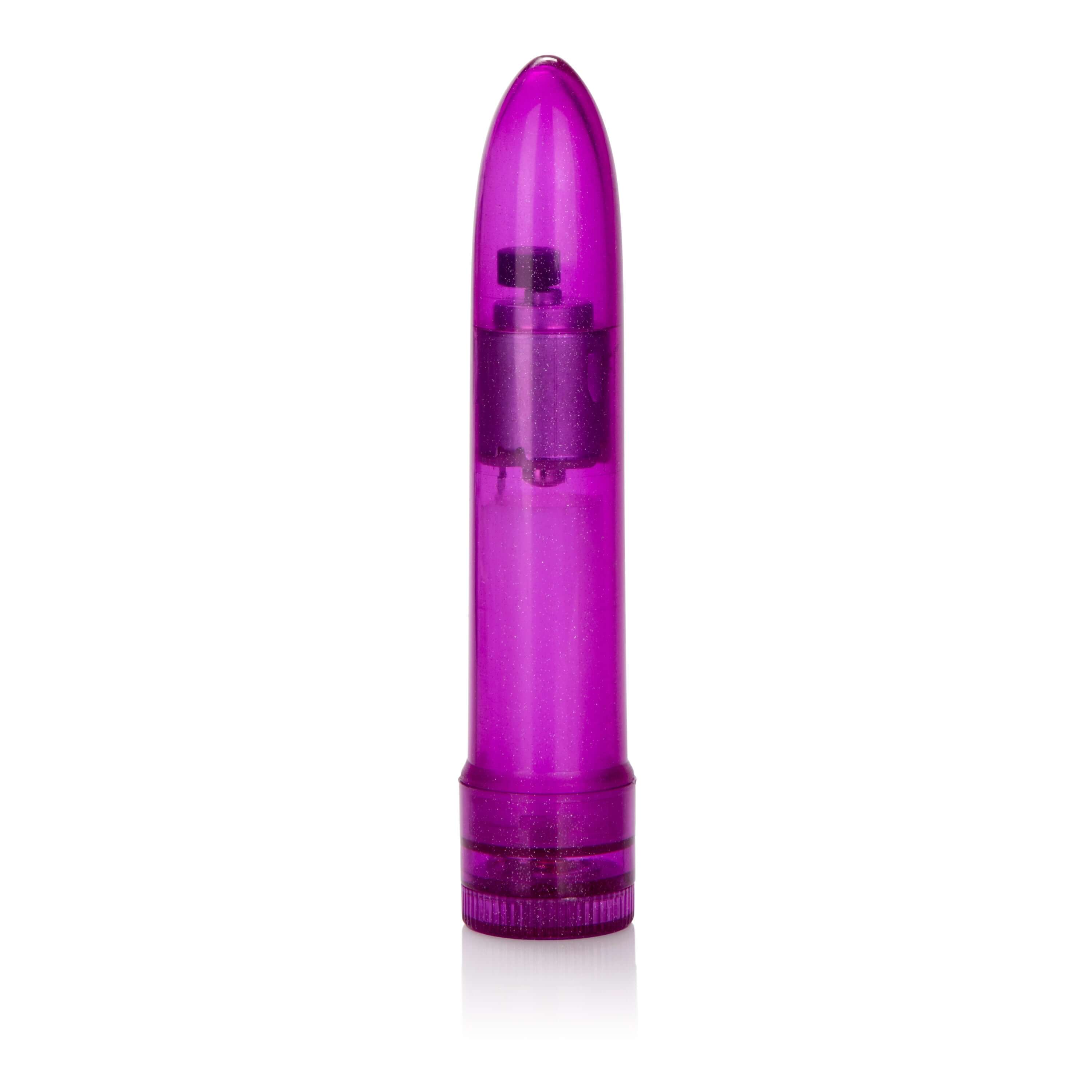 Mini Pearlessence Vibe Purple compact vibrator in vibrant purple design.