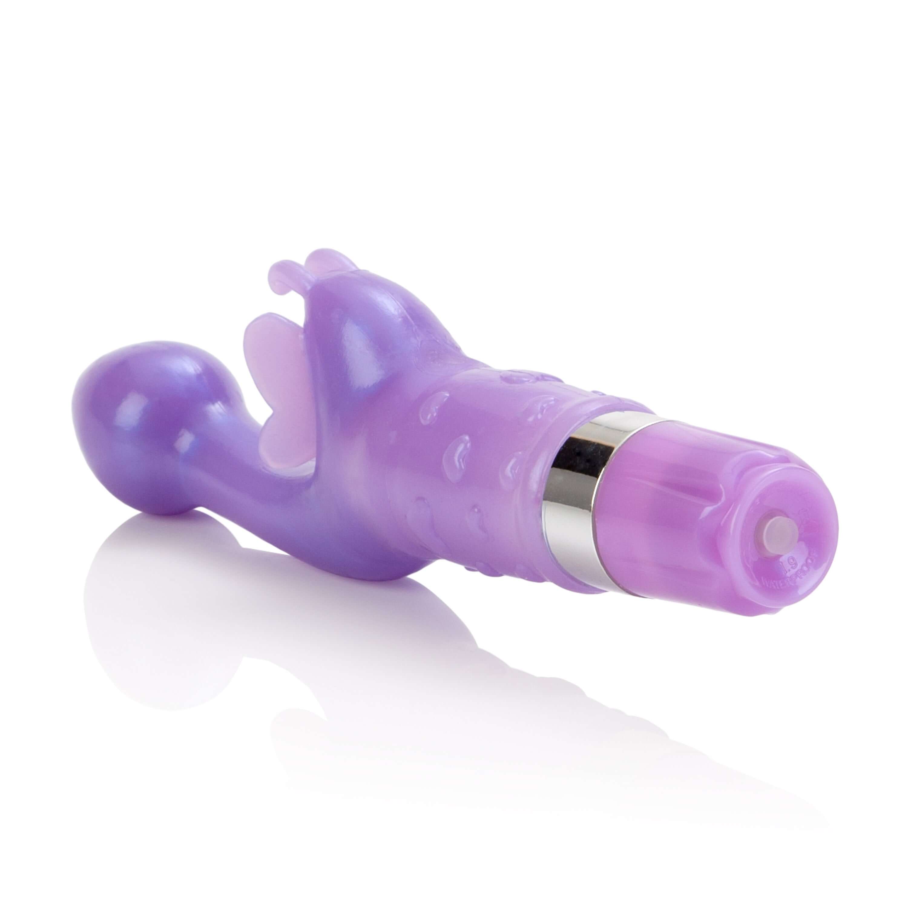 Butterfly Kiss Vibrator Platinum Edition Purple, designed for G-spot and clitoral stimulation in a compact form.
