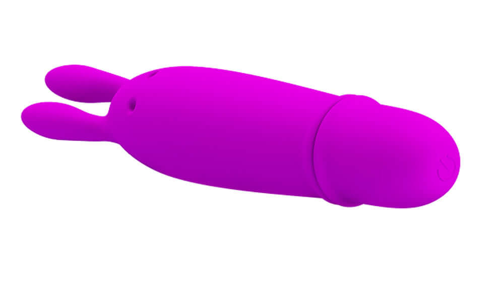 Pretty Love Bunny Vibrator Boyce in vibrant pink with rabbit ears for targeted stimulation.