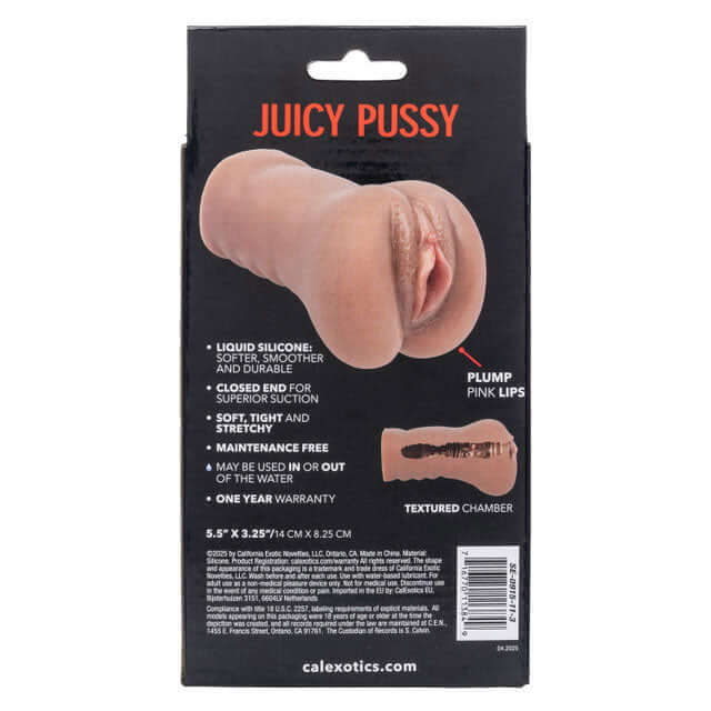 Stroke It Liquid Silicone Juicy Pussy - Brown-0