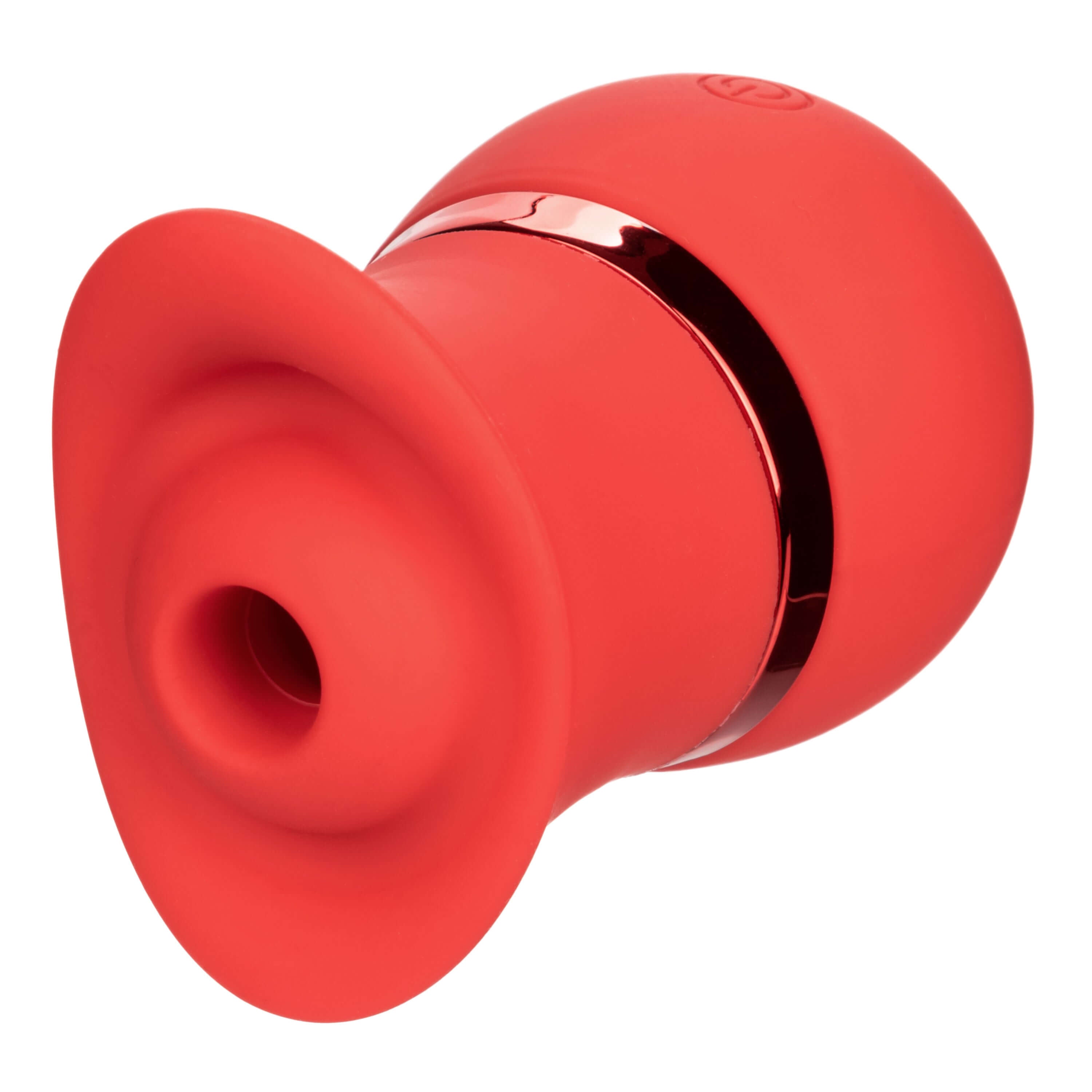 French Kiss Suck & Play Interchangeable Set attachment in vibrant red silicone for customizable stimulation.