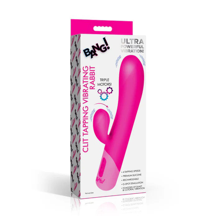 Clit Tapping Vibrating Rabbit - Pink-0