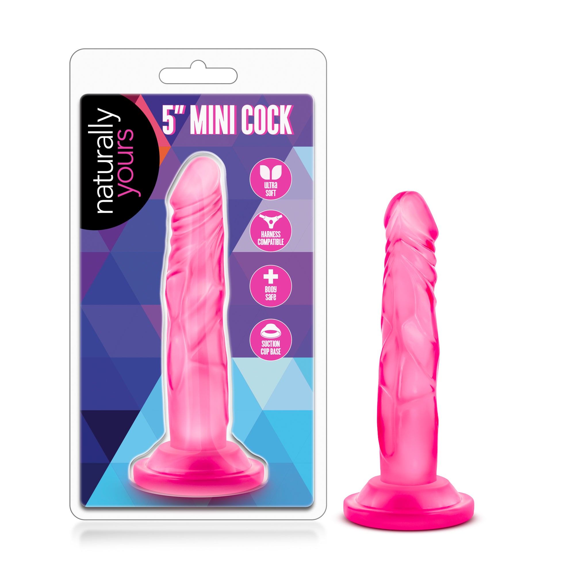 Naturally Yours - 5 Inch Mini Cock - Pink-1