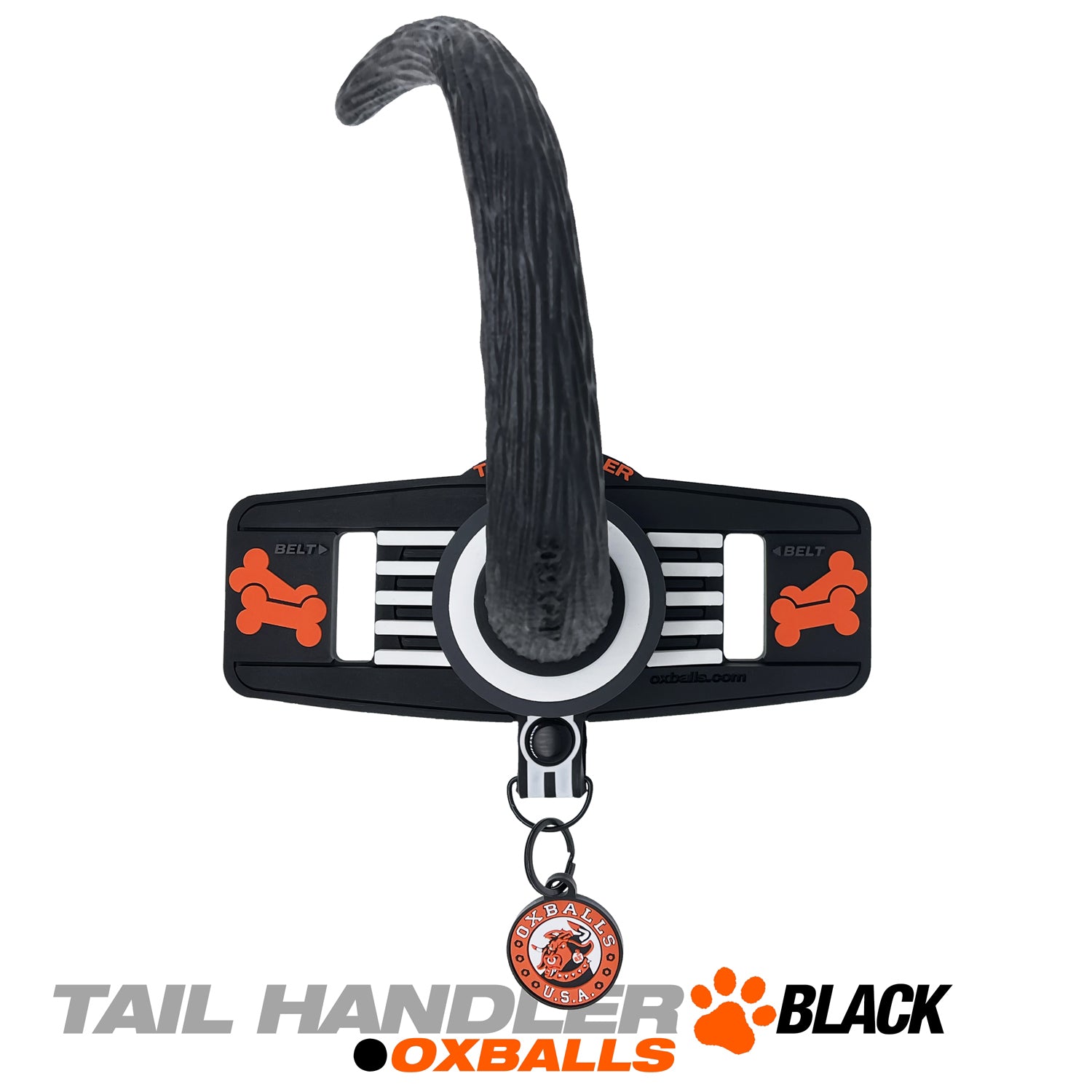 Tail Handler - Belt Strap Show Tail -  Black