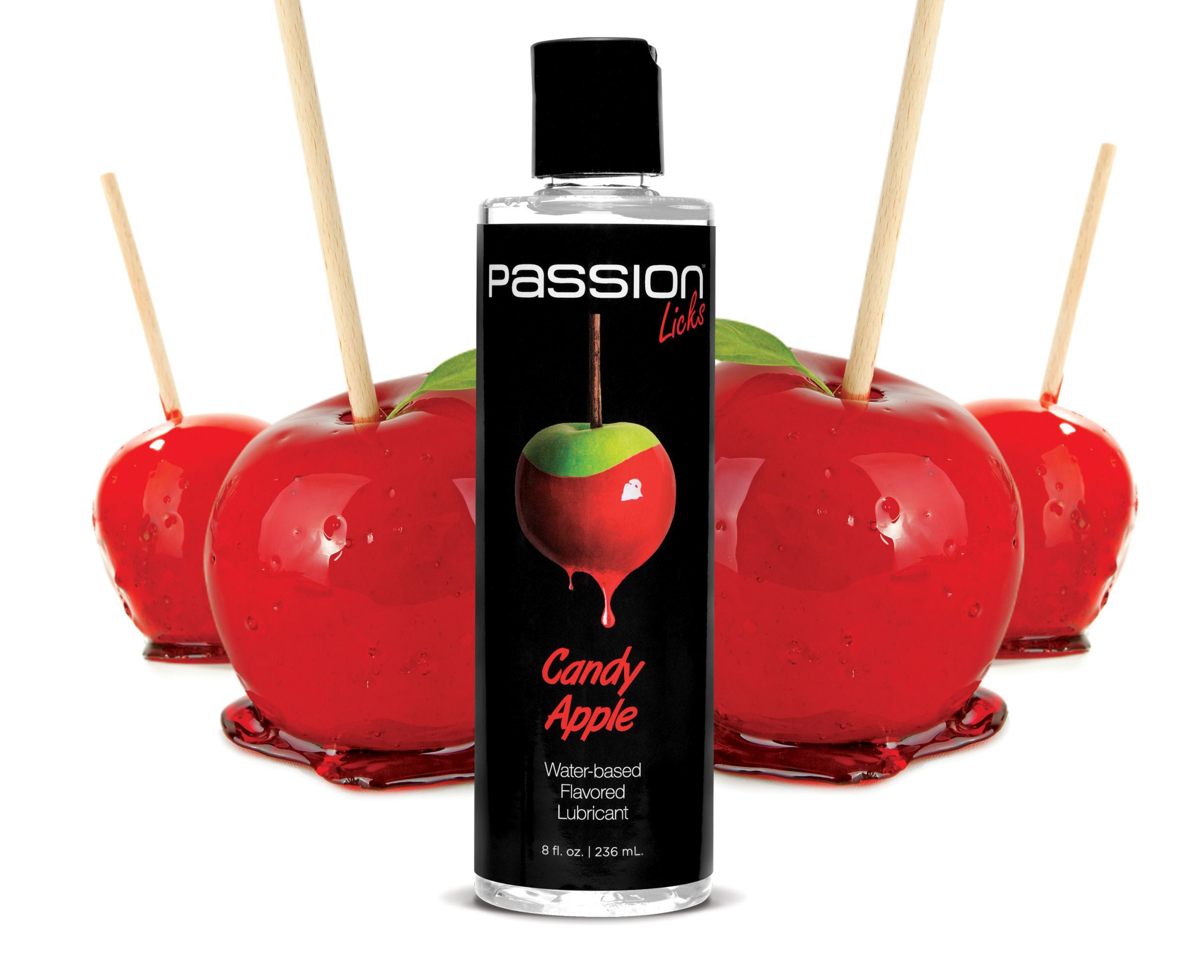 Passion Licks Candy Apple Water Based Flavored Lubricant - 8 Fl Oz / 236 ml