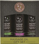 Hemp Seed Massage Oil Gift Set - 3 Pack - 2 Fl. Oz. Bottles