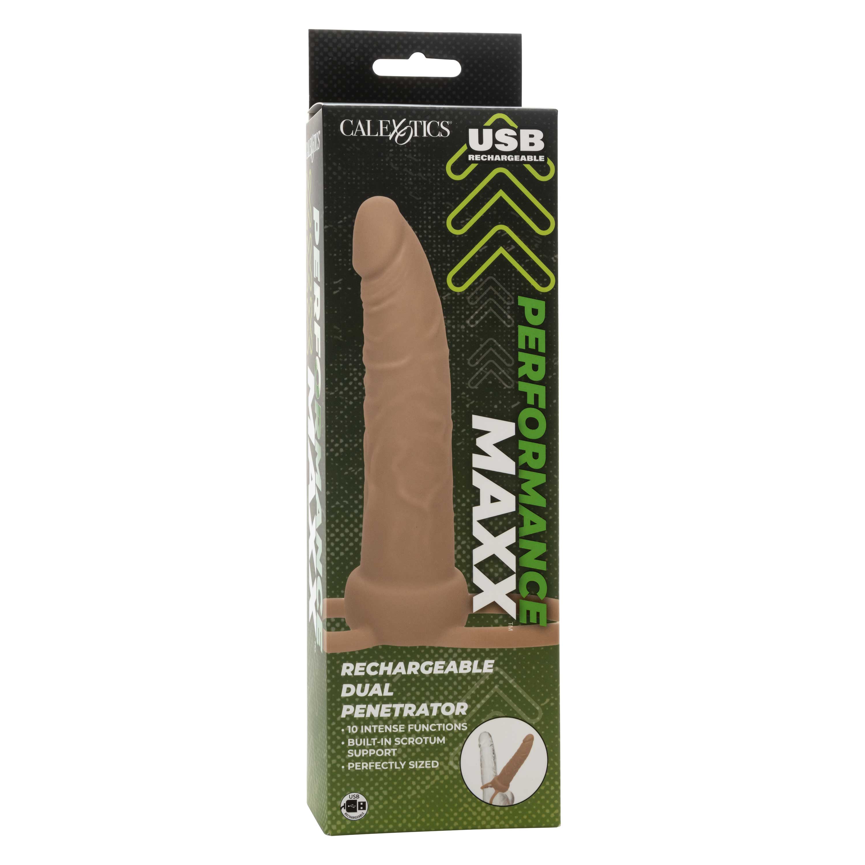 Performance Maxx Rechargeable Dual Penetrator -  Ivory-1