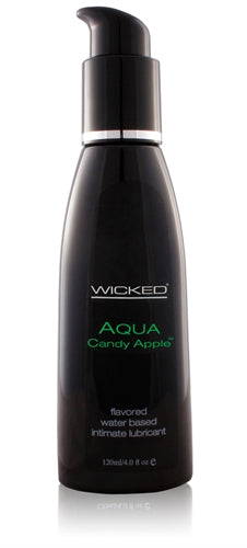 Wicked Aqua Candy Apple Flavored Water-Based Lubricant 4 Oz