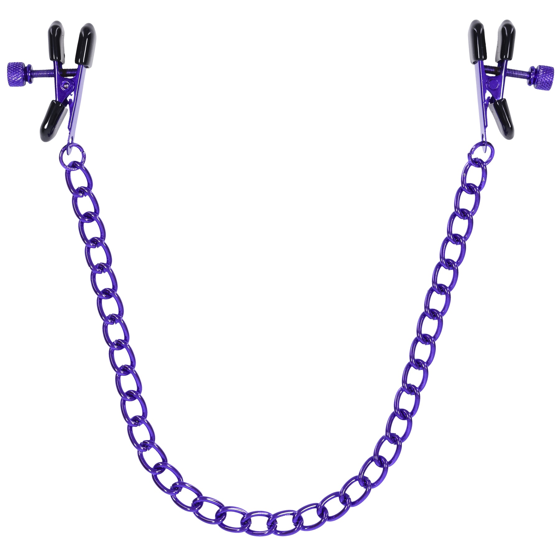 Merci - Chained Up - Nipple Clamps - Violet/black-3
