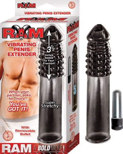 Ram Vibrating Penis Extender - Smoke-0