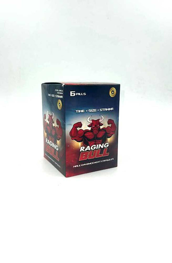 Raging Bull Male Enhancement - 6 Ct Pills Per  Sleeve - 24 Sleeve - Display