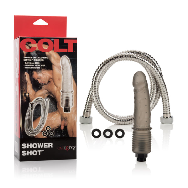 Introducing the Deluxe Shower Enema Set: Removable Perforated Jelly Dong Nozzle with Nickel-Free Hose