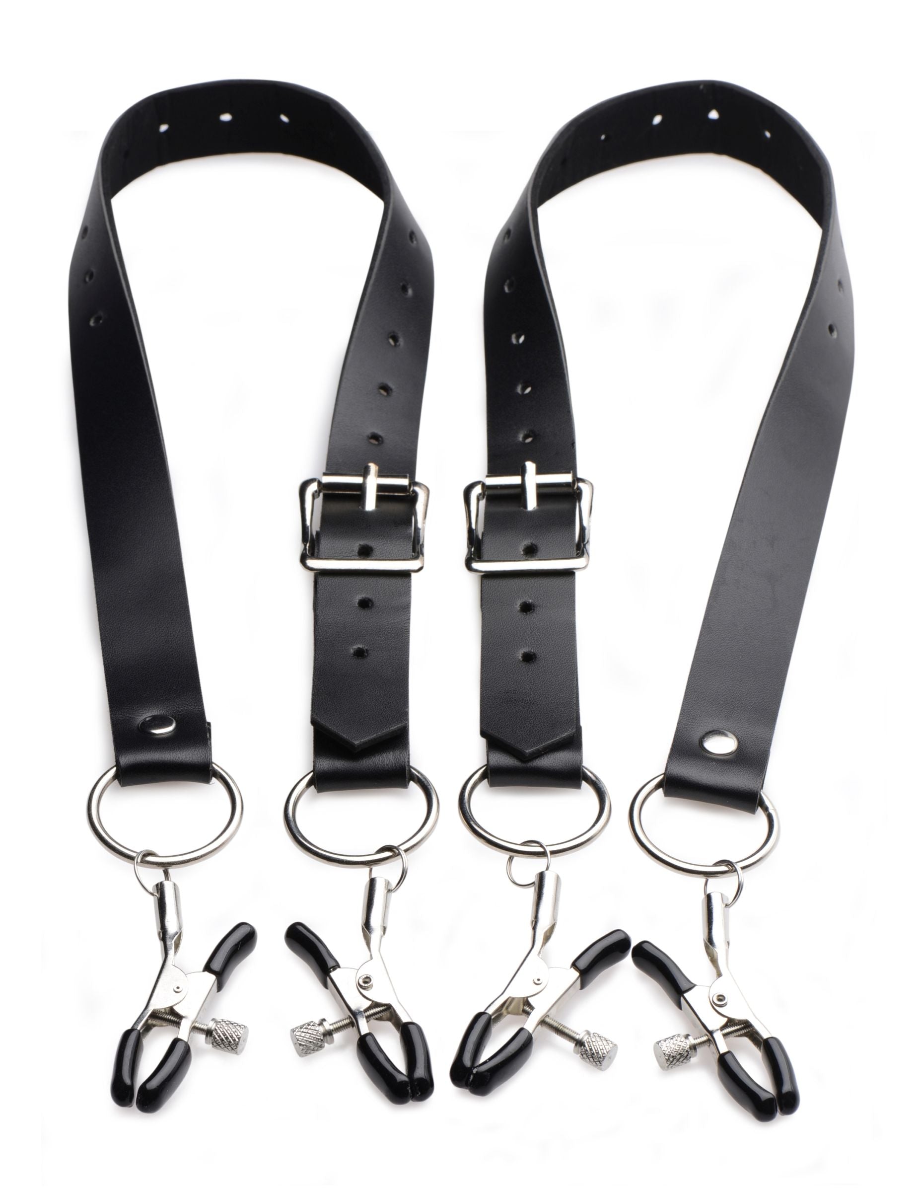 Spread Labia Spreader Straps With Clamps-2