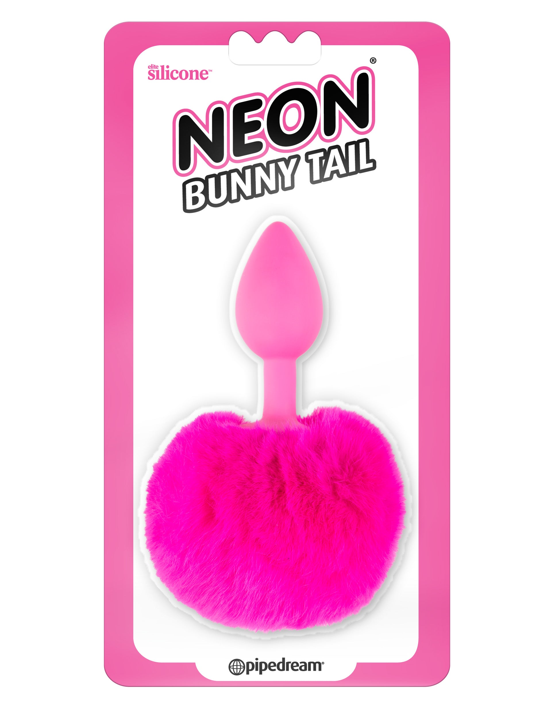 Neon Bunny Tail - Pink