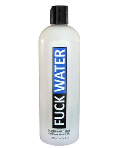Fuck Water Water-Based Lubricant 16 Oz bottle featuring smooth glide, lightweight formula for everyday use.