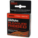 Lifestyles Pleasure Ribbed Condoms - 3 Pack-0