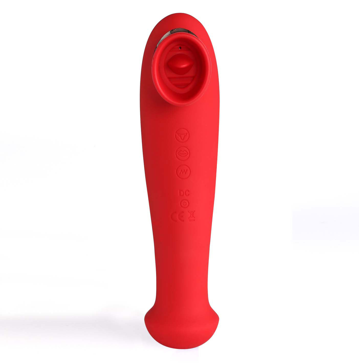 Destiny 15-Function Rechargeable Vibrating - Suction Wand - Cherry Red-6