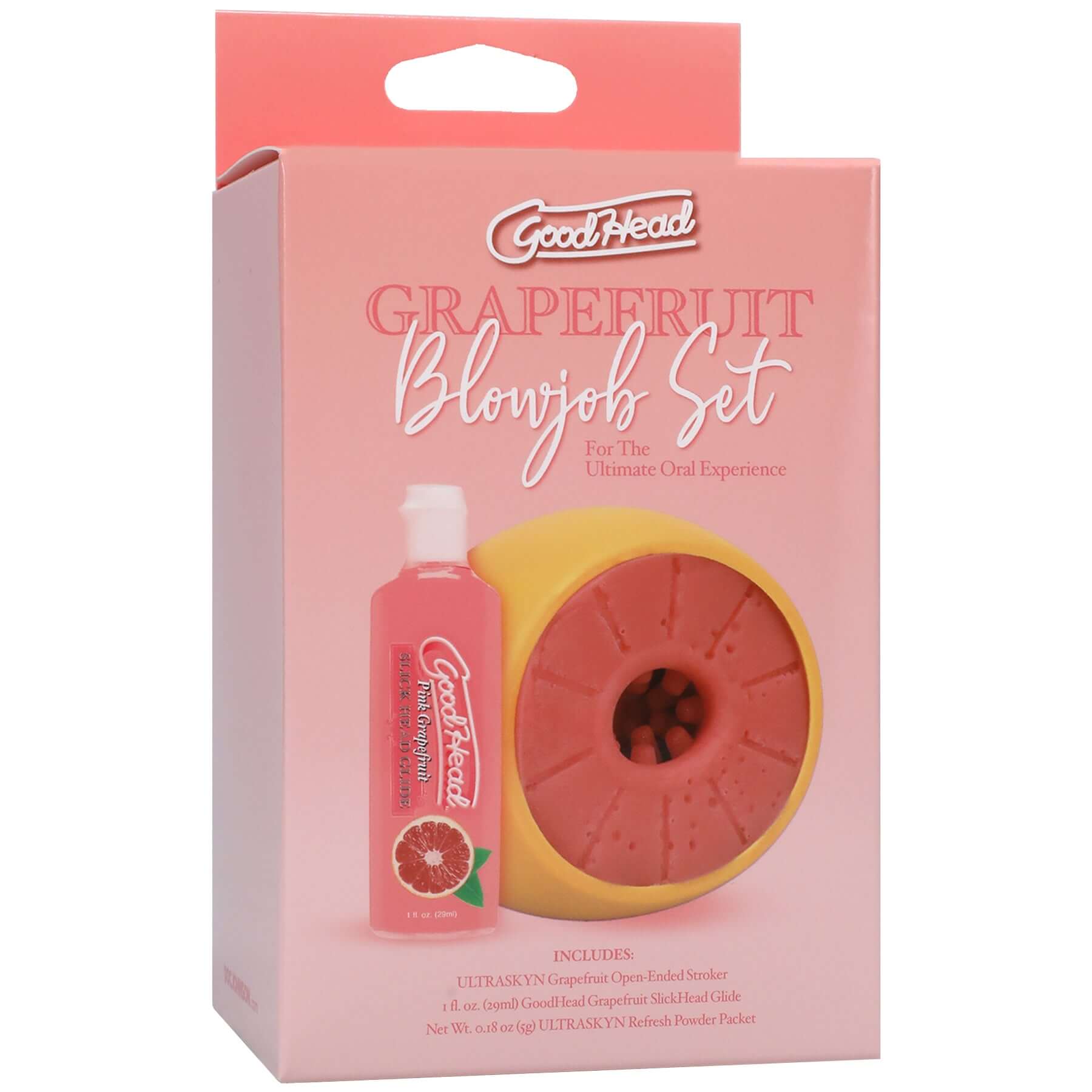Goodhead - Grapefruit Blowjob Set - Yellow/pink-4