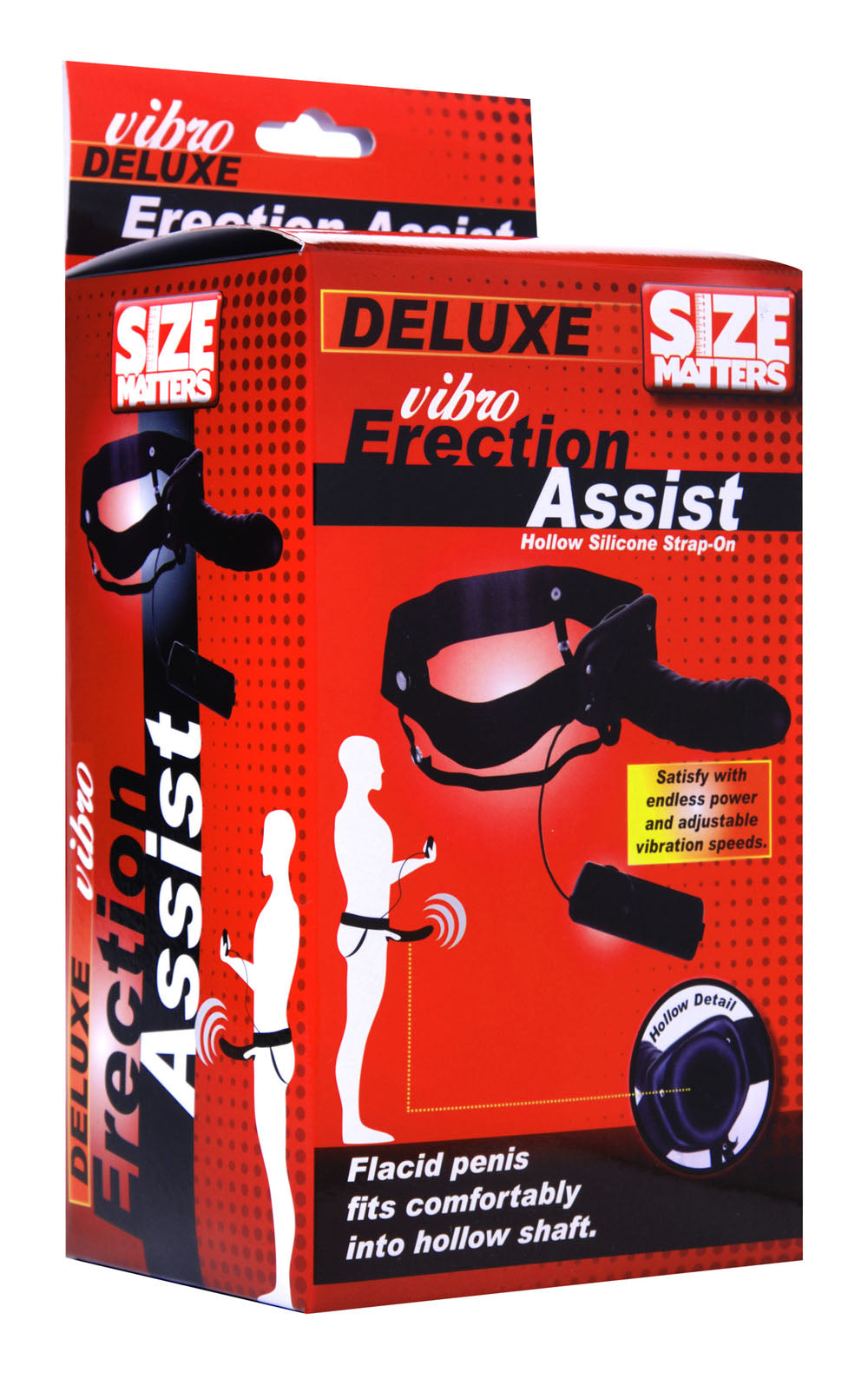 Deluxe Vibro Erection Assist Hollow Silicone  Strap-On-3
