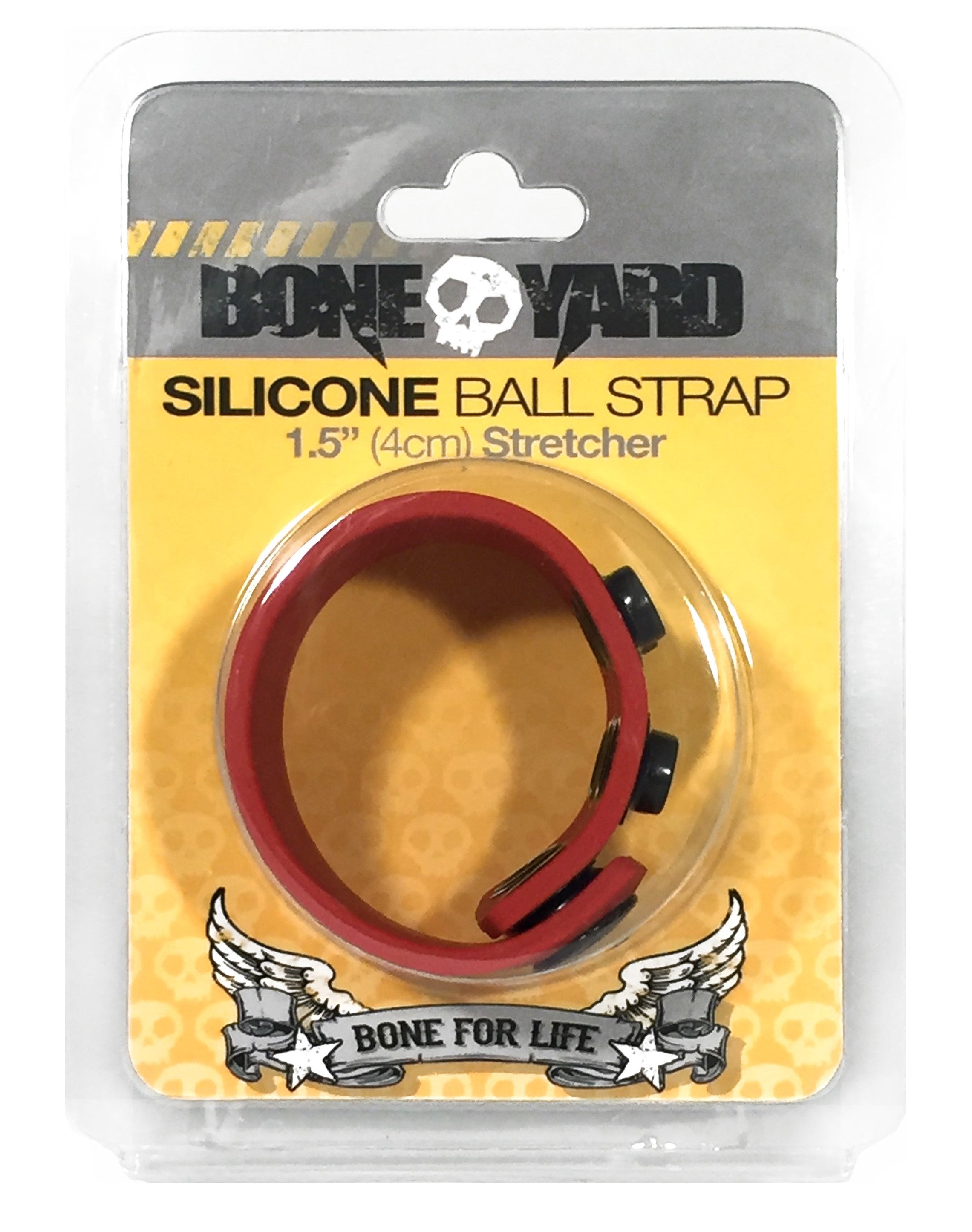 Boneyard Silicone Ball Strap 4cm Stretcher - Red-3