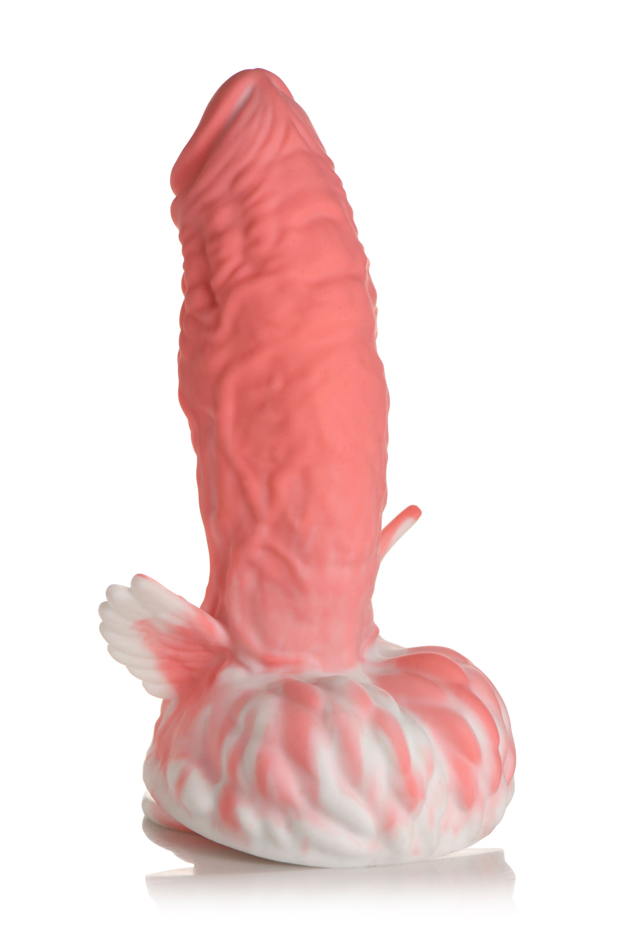 Pegasus Pecker Winged Silicone Dildo - Pink/white-2