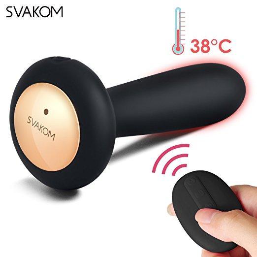 SVAKOM Primo 25-function Vibrating Rechargeable Warming Plug Black