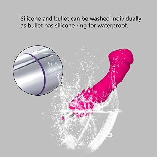 Levett Tinda Premium Silicone Waterproof 10 Multi-Speed Powerfull Massager Hot Pink