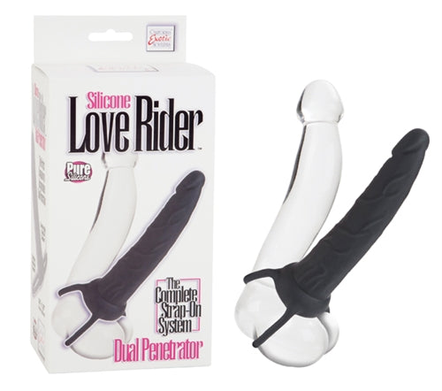 Silicone Love Rider Dual Penetrator - Black
