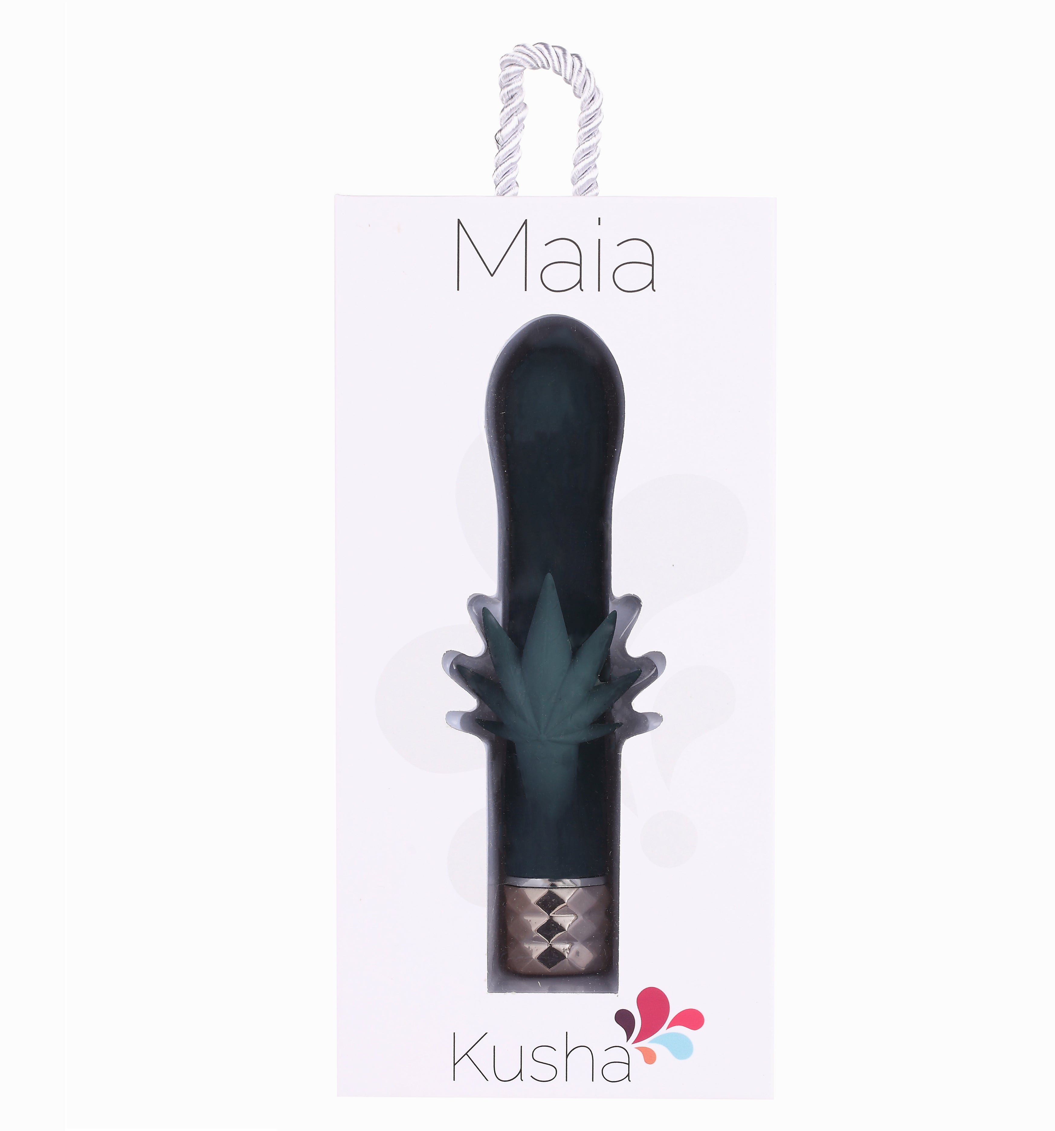Kusha 420 Series Crystal Gems G-Spot Vibrator -  Green-1