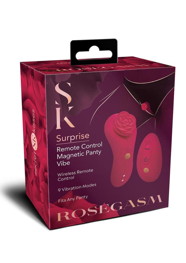 Rosegasm Rose Surprise Panty Vibe - Red-0