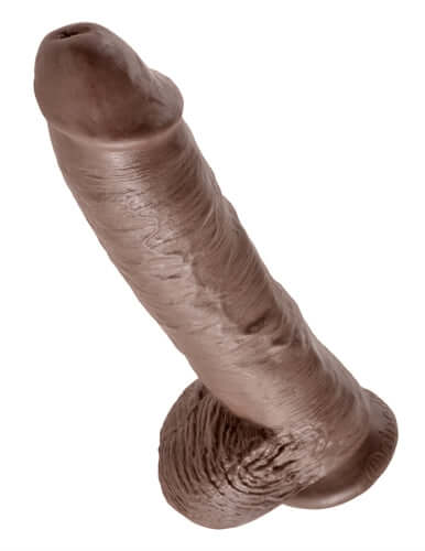 King Cock 10-Inch Cock With Balls - Brown-2