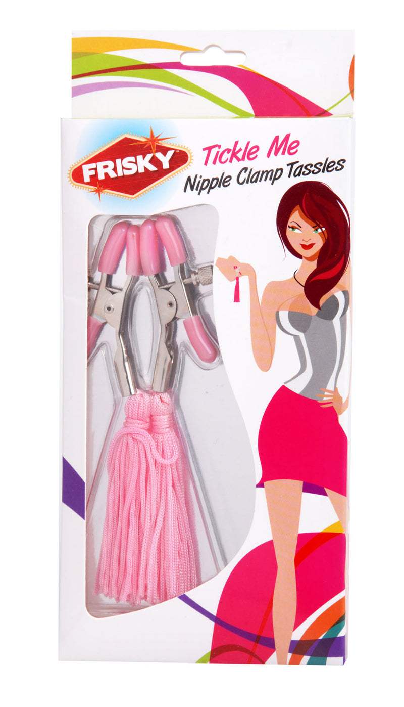 Tickle Me Pink Nipple Clamp Tassels