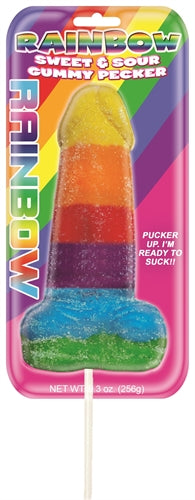 Rainbow Sweet &amp; Sour Gummy Pecker