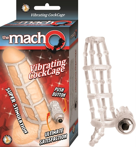The Macho Vibrating Cockring - Clear-0