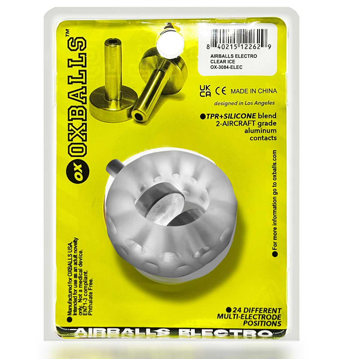 Airballs Electro Air-Lite Ballstretcher With Two   4mm Electro Contact - Clear Ice-5