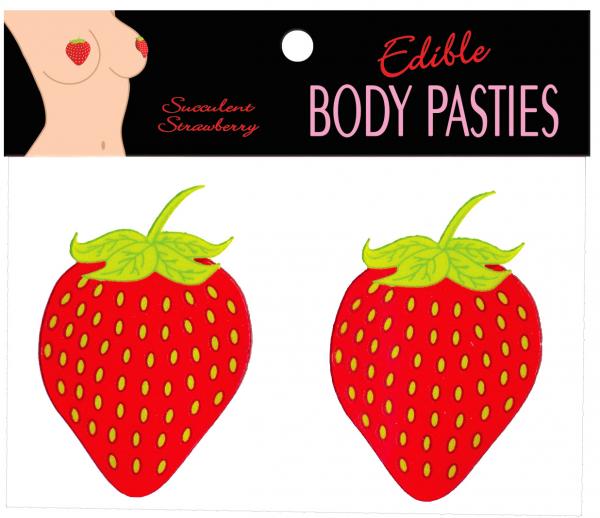 Strawberry-Flavored Edible Body Pasties