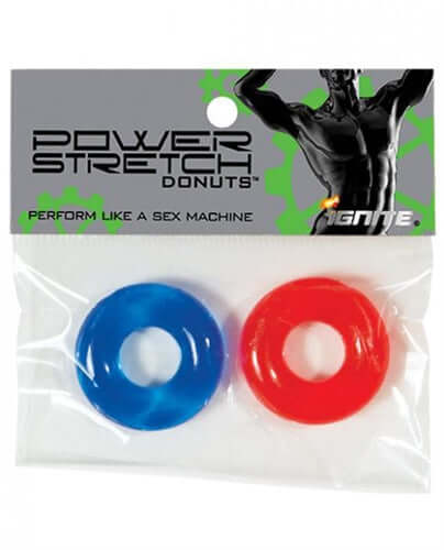 Power Stretch Donuts - 2 Pack - Red and Blue-0
