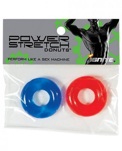 Power Stretch Donuts - 2 Pack - Red and Blue-0
