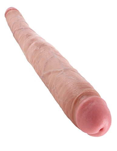 King Cock 16 Inch Tapered Double Dildo - Flesh-0