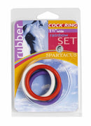 Rubber C-Ring Set - 1.5&quot; - Rainbow