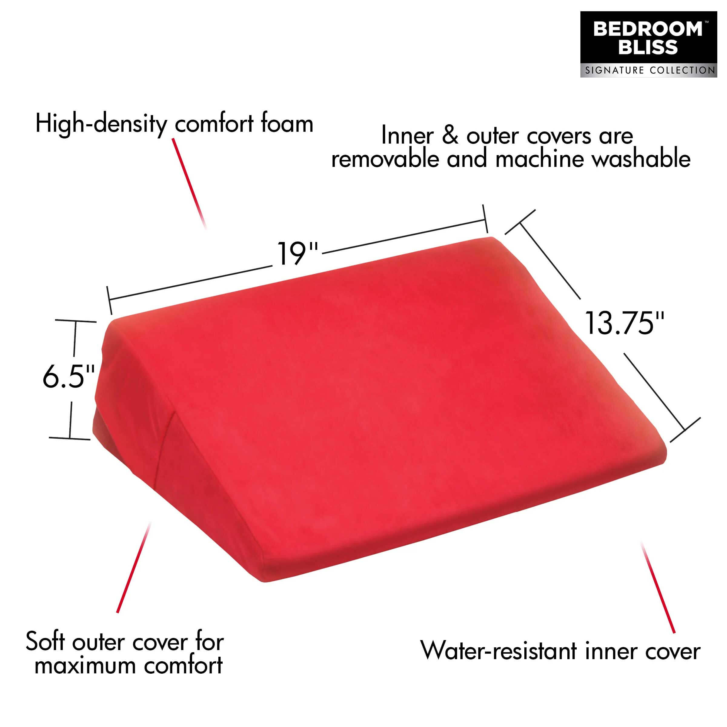 Love Cushion Small Wedge Pillow - Red-4