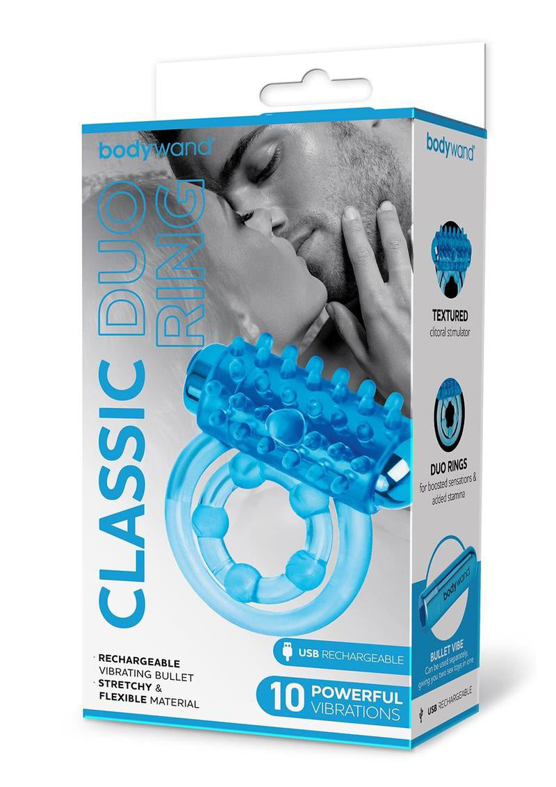 Bodywand Rechargeable Classic Duo Ring - Blue-1