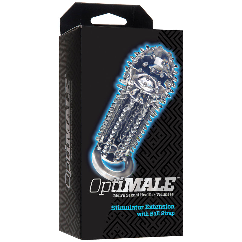 Optimale Stimulator Extension With Ball Strap - Clear