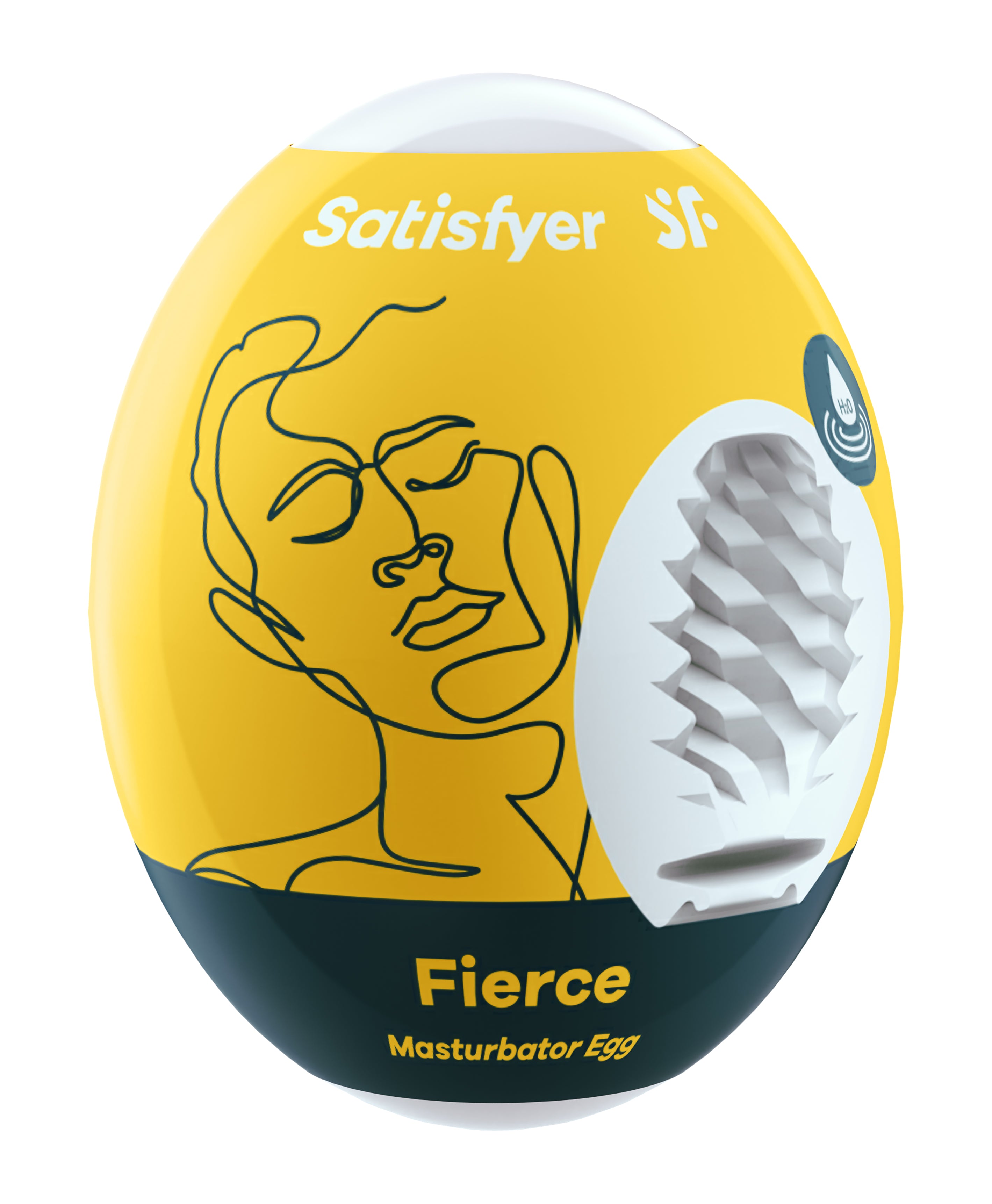 3 Pc Set Masturbator Egg - Fierce - Yellow-0