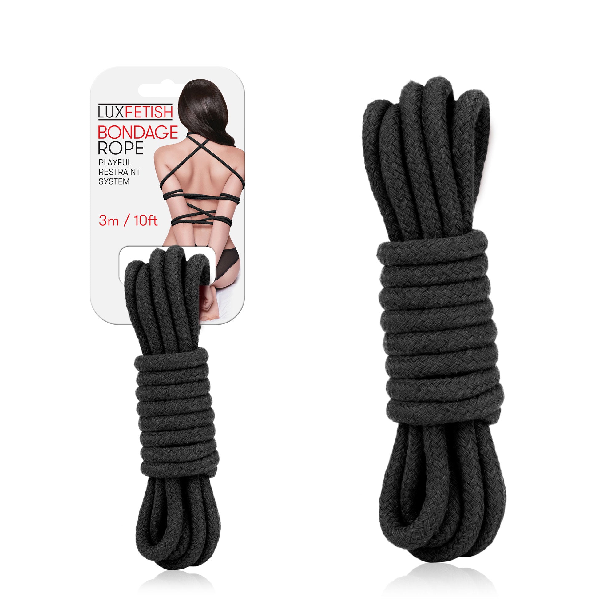 Sexy Bondage Rope 3m / 10ft - Black-1