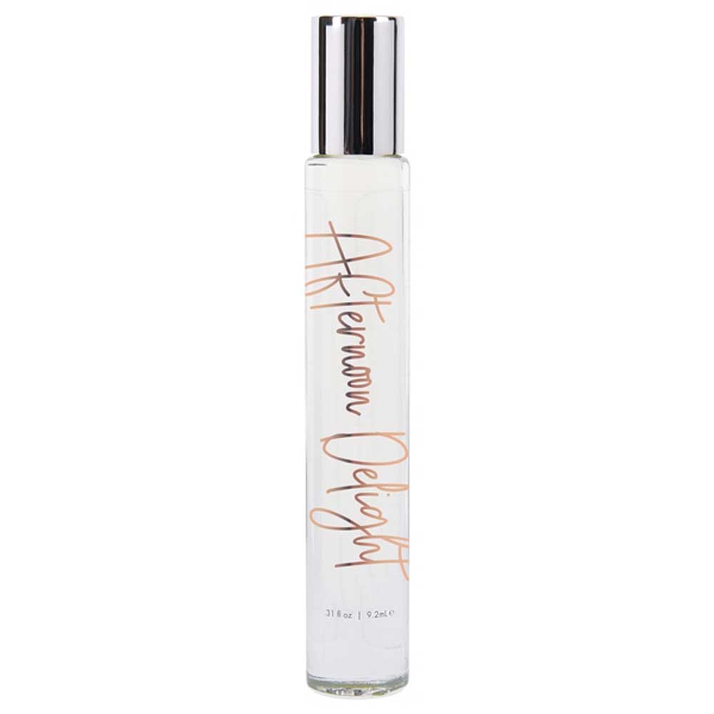 Afternoon Delight perfume bottle with pheromones, tropical floral fragrance, 3 oz.