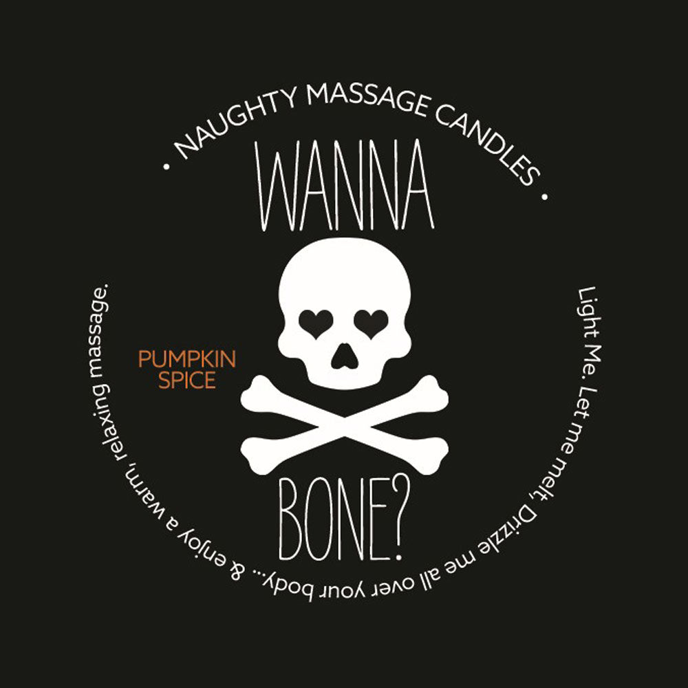 Naughty Massage Candle - Wanna Bone - Pumpkin  Spice-0