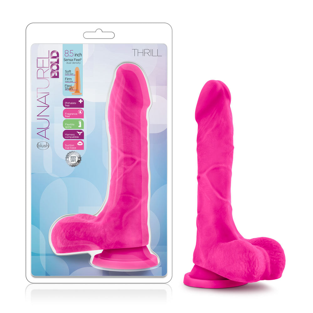 Au Natural - Bold - Thrill - 8.5 Inch Dildo -  Pink-2