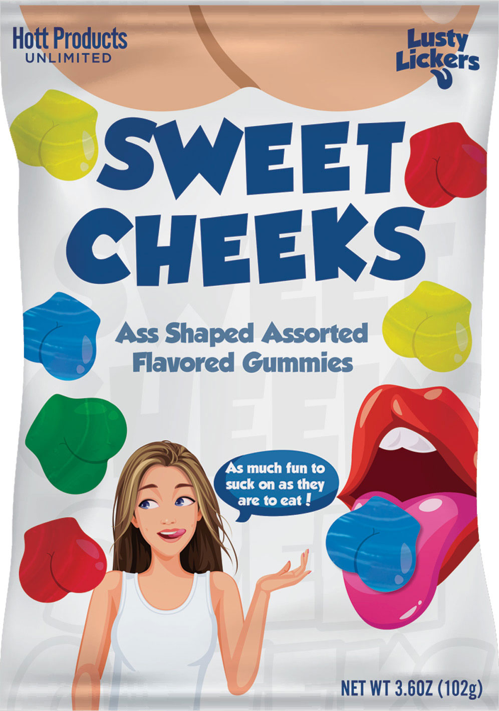 Sweet Cheeks Gummies - Ass Shaped Gummies -  Assorted Flavors-0